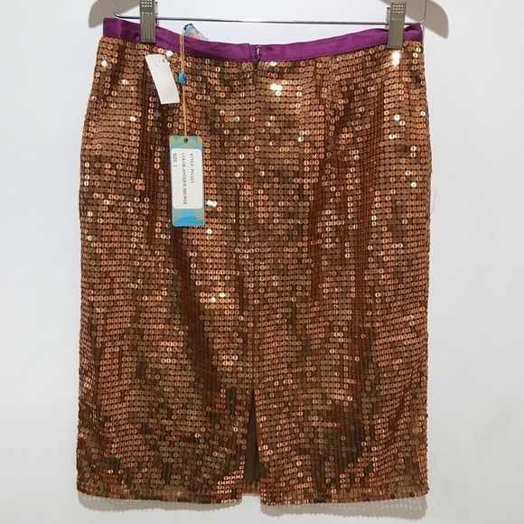 Plenty by Tracy Reese sequin pin skirt size 2 NWT Formal - Picture 3 of 3